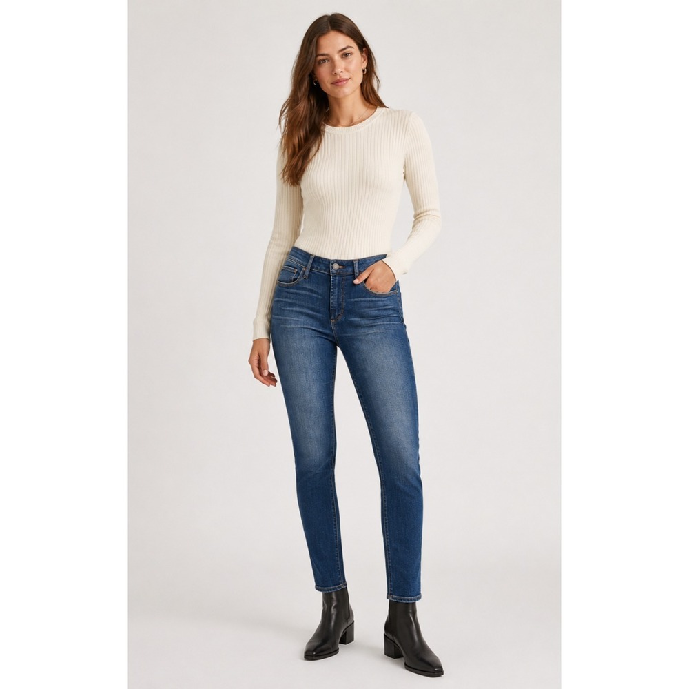 Articles of Society Skinny Jeans Women 28 Dark Blue Seattle Magnolia Wash Cotton
